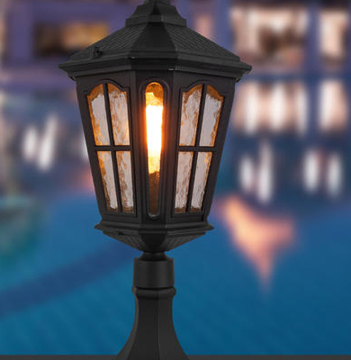 堆龙德庆柱头灯